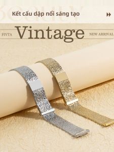 YOURSTAR | Press-to-Release Magnetic Watch Band Smart Watches Metal