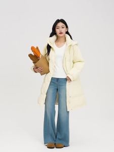 SANFU | New Winter Elegant V-Neck Tapered Hem Fashionable Thick Long Sleeve Tee