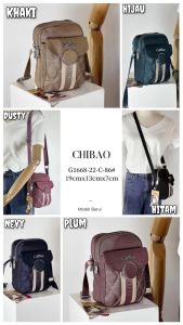 TAS SELEMPANG WANITA CHIBAO KANVAS 3Ruang CB1668-C
