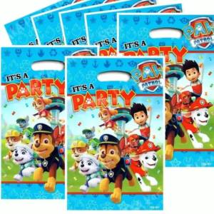 Paw Patrol | 10/20/30/50Pcs Pawed Patrol Party Gift Bags Plastic Candy Bag Loot Bag Kids Boys Girls Birthday Decoration Supplies Baby Shower
