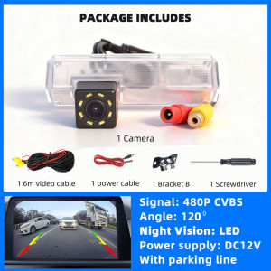 HD Rear View Backup Camera Reverse License Plate Light Parking Safety Fits Mitsubishi Pajero Sport Grandis Space Challenger.