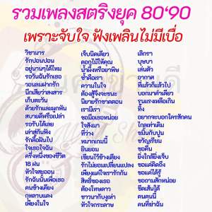 แฟลชไดร์ฟ mp3 รวมเพลงสตริงยุค 8090 เพราะจับใจ