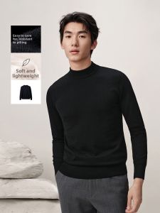 Machine Washable Insulated Black Turtleneck Sweater