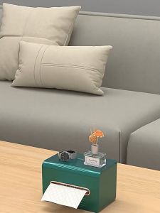 EWECO Italian Stripes Table Tissue Box Wall Mounted Tissue Holder Home Living Room Dining Room Plastik Tisu Box 桌面抽纸纸巾盒