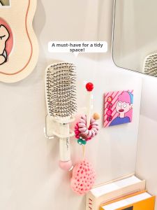 YUHANG | No-Drill Wall Hooks for Bathroom Hair Accessories and Jewelry