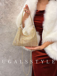 UGALS | Elegant Gold Party Shoulder Handbag