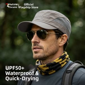 TUCANO | Mens Sun Protection Breathable Flat Bill Hat