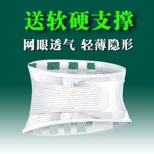 Summer Thin Narrow Waist Support Belt Steel Plate Womens Soft Support Mesh Breathable Back Pain Lumbar Support Device