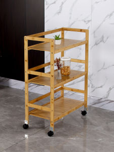 Mobile Bookshelf Storage Rack Multi-Layer Home Use Cart with Wheels Simple Student Bookcase Easy to Move Book Storage Shelf
