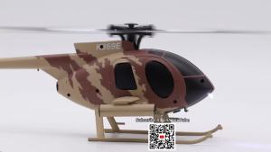 RC ERA C184 MD500 Scale 4CH Flybarless Optical Flow Gyro Stabilized RC Helicopter Remote Control Toys - Sand Yellow Livery
