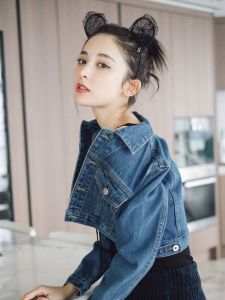 เครื่องประดับผมสีดำ คริสตัลผ้าลูกไม้หูแมว หมวกนอน เครื่องประดับผมสำหรับผู้หญิง หน้าใหม่ แฟชั่น เครื่องประดับผม