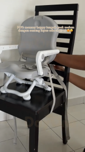 Babymommy👶Potable Dining Chair Baby Booster Seat Foldable Feeding Baby Chair Pocket Snack Children Kerusi Makan Bayi 可调节高度宝宝餐椅