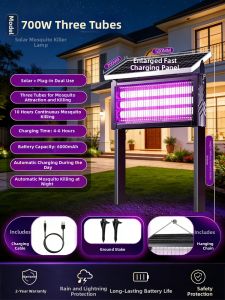YUANMUXUAN | Outdoor Waterproof Solar-Powered High Power Pest Control Light