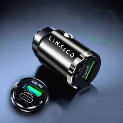 Huayu | Fast Charging Dual Device Car Charger Invisible Cigarette Lighter Adapter