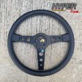พวงมาลัยMOMO Prototipo หนังแท้ พวงมาลัยแต่ง MOMO steering wheel ขนาด 13.5“ นิ้ว ยก 1.5“ ก้านสีดำ. 