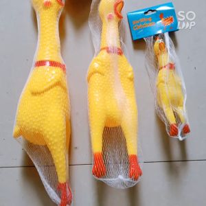 ĐỒ CHƠI CON GÀ LA HÉT CHO THÚ CƯNG CHÓ MÈO GẶM CẮN CÓ TIẾNG KÊU SIZE 28/36CM