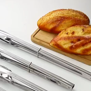 OS A207 -Penjepit makanan Gorengan Kue serbaguna 9in bahan stainless steel