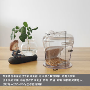 Hand-Feed Tiger Skin Peony Xuanfeng Xiaotai Parrot Young Bird Learn to Eat Anti-Crawling Dirty Throwing Automatic Feeding Box Feed Basin