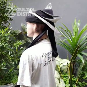 Iket Sunda Praktis Full Kain Model Merak Ngibing Premium - Blangkon Sunda Variasi