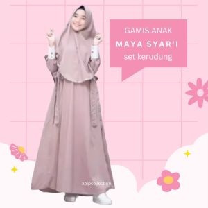 GAMIS ANAK MAYA SYARI SET KERUDUNG