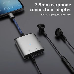 Splitter Lightning to Jack 3.5mm dan Converter DAC AUX On Mic Audio Soundcard MH380