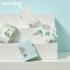 Insular Baby Small Square Towel Pure Cotton Yarn Cloth Childrens Saliva Towel Face Towel for Kids Baby Essential Supplies