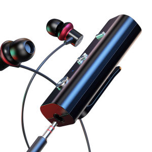 DISOUR บลูทูธ 5.0 รับเสียง 3.5 มิลลิเมตร AUX แจ็ค3D สเตอริโอเพลง พร้อมไมโครโฟนแฮนด์ ฟรี สำหรับหูฟังชุดอุปกรณ์ติดรถยนต์ลำโพง