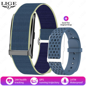 LIGE Fitness Smart Bracelet Sports Band Men Women Heart Rate Blood Pressure Monitor Waterproof Multifunction No Screen Watches