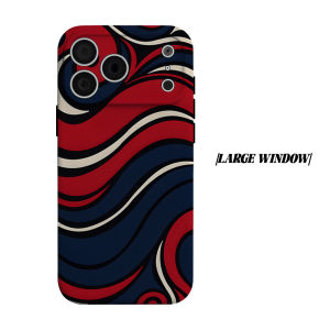 Retro Wave Scroll Phone Case for iPhone 18 17 16 15 14 13 12 11 Air Pro Max Plus Double-layer Cover