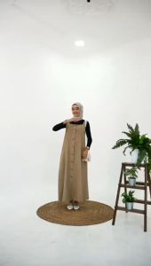Estusae : Isyana Overall / Dress Overall Jumpsuit Katun Linen