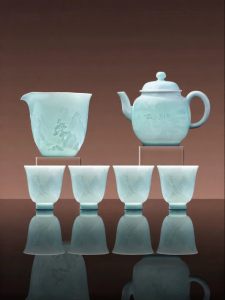 JINGDEZHEN | New Shadow Blue Ceramic Tea Set