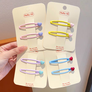 ENEN | Cute Heart-shaped Retro Color Fashion Hair Clip