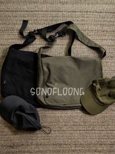 Sonofloong Waterproof Nylon Cordura Lightweight Outdoor Mens Crossbody Bag Large Capacity Single Shoulder Bag Casual Style