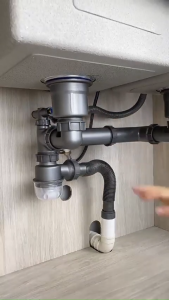 Bộ Xiphong Thoát Nước Chậu Rửa Bát Nhà Bếp Ống Thoát Lớn Ngăn Mùi Hôi Chất Lượng Cao Lắp Đặt Dễ Dàng