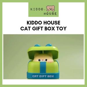 Kiddo House Mainan Kereta Tekan & Lepas Cute Cat Press and Go Gift Box Car Toy Fun Toy