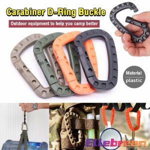 Climbing Carabiner D-Ring Key Chain Clips Hook Camping Plastic Buckle