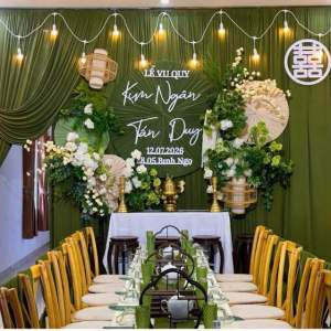 Bộ chữ cắt tên dâu rể ngày cưới.