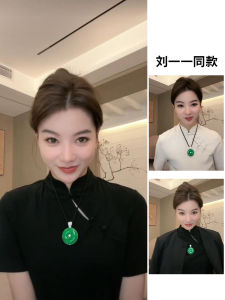 New Chinese Style Short Sleeve T-Shirt Womens Spring 2025 New National Style Stand Collar Base Shirt Button Classic Pure Color Commute