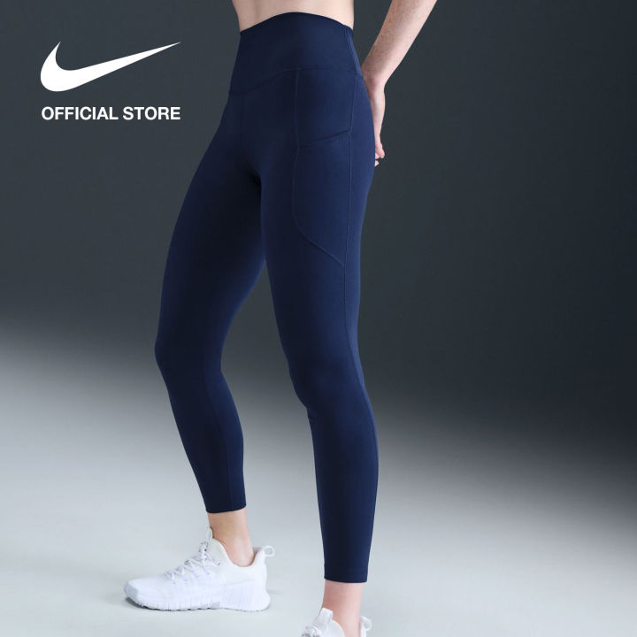 Nike Celana Leggings Wanita One High-Waisted 7/8 with Pockets
