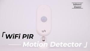 SMATRUL Tuya/ Smart Life WiFi Pir Motion Sensor Usb Home Security System Detector Alarm App Remote Control Timing Arming Human Body Movement Infrared Detector Sound and Light Alarm Usb Detector Remote Control Timing Arm DisarmHome Security Alarm System