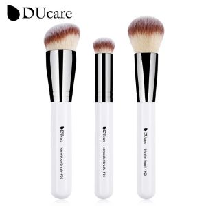 DUcare 3Pcs/Set Makeup Brushes 🐼Panda🐼 Series Foundation Contour Concealer Blusher Bronzer Brush Face Kabuki Liquid Blending Makeup Brush Travel Makeup brush Tools【Post in 24 Hours&90 days Warranty Services】