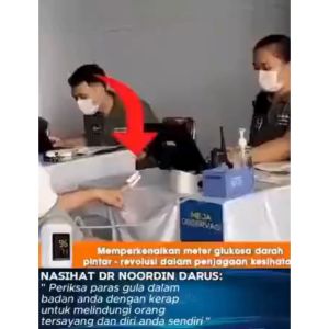 Meter glukosa darah bukan invasif berketepatan tinggi Portable Finger Oximeter Fingertip Pulse Medical Sleep Monitor