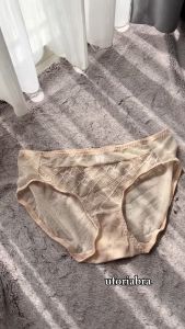 Celana Dalam Wanita Renda Midi Bahan Mesh Transparan Brand No 1 Korea Vivien Underwear A512