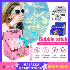 Kids 1PCS Mini Bubble Stick Unbreakable Bubble Blow Bubble Wand Water Bubble Blowing Stick Outdoor Games Make bubbles Goodies Party