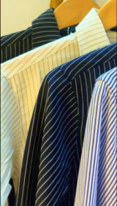 Áo Sơ Mi Nam Cổ Điển Tay Dài Kẻ Sọc Đen Xanh ĐẶC BIỆT THIẾT KẾ CHE CÚT TINH TẾ