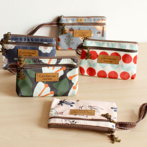 Waterproof Oxford Cloth Mini Coin Purse Womens Hard Coin Bag Driving License Bag Cute Cartoon Sweet Style Functional Small Bag