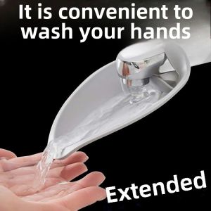 Faucet Sprinkler Baby Hand Washing Cute Cartoon for Kids Silicone Lengthened Extended Switch Splash-Proof Handy Gadget