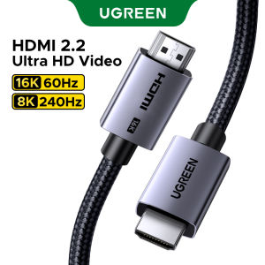 UGREEN 2M HDMI 2.2 HDMI Cable 16K 60Hz 96Gbps Ultra High Speed Cord 8K240Hz Support Dynamic HDR eARC Dolby Atmos HDCP Compatible with PS5 PS4 Xbox Roku TV HDTV Blu-ray Projector RTX5090 5080