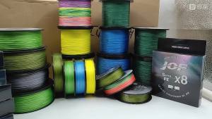 JOF 4 Strand 300M/328Yards 100% PE Braided Fishing Line Multifilament River Fishing 8LB 10LB 20LB 30LB 35LB 40LB 50LB 60LB 80LB