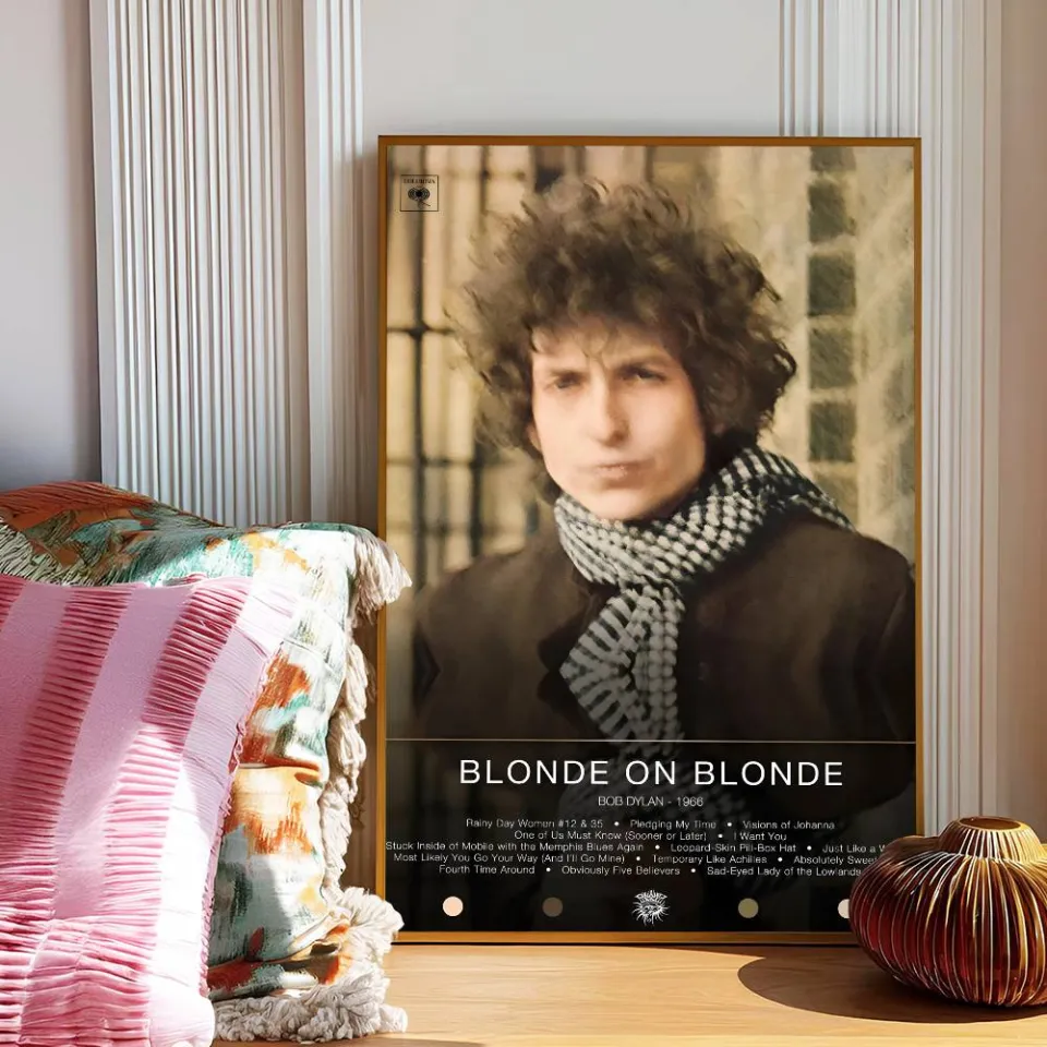 Bob Dylan Music Poster Self-adhesive Art Room Entrance Restaurant